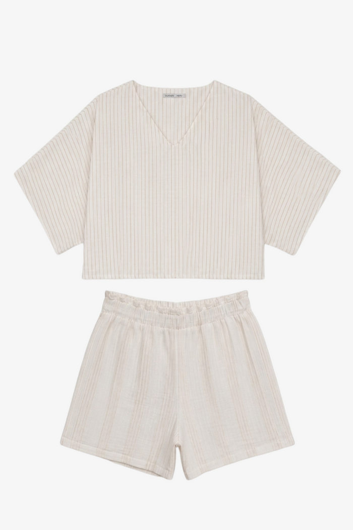 Striped Boxy Pyjama Set