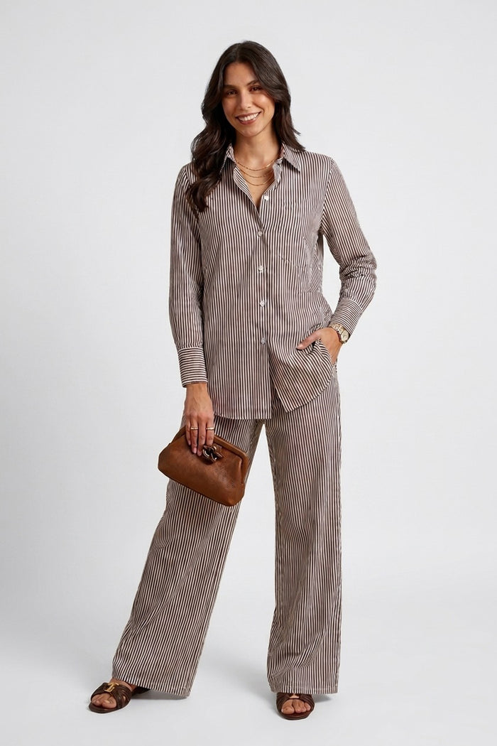Striped Button-Down Shirt