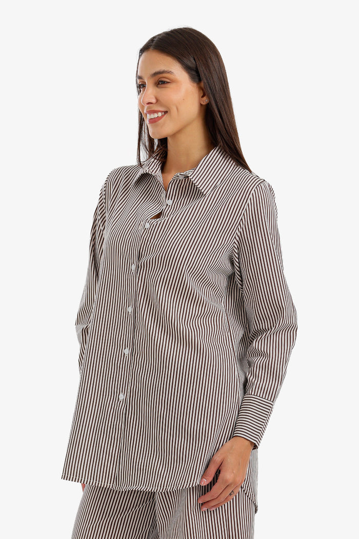 Striped Button-Down Shirt