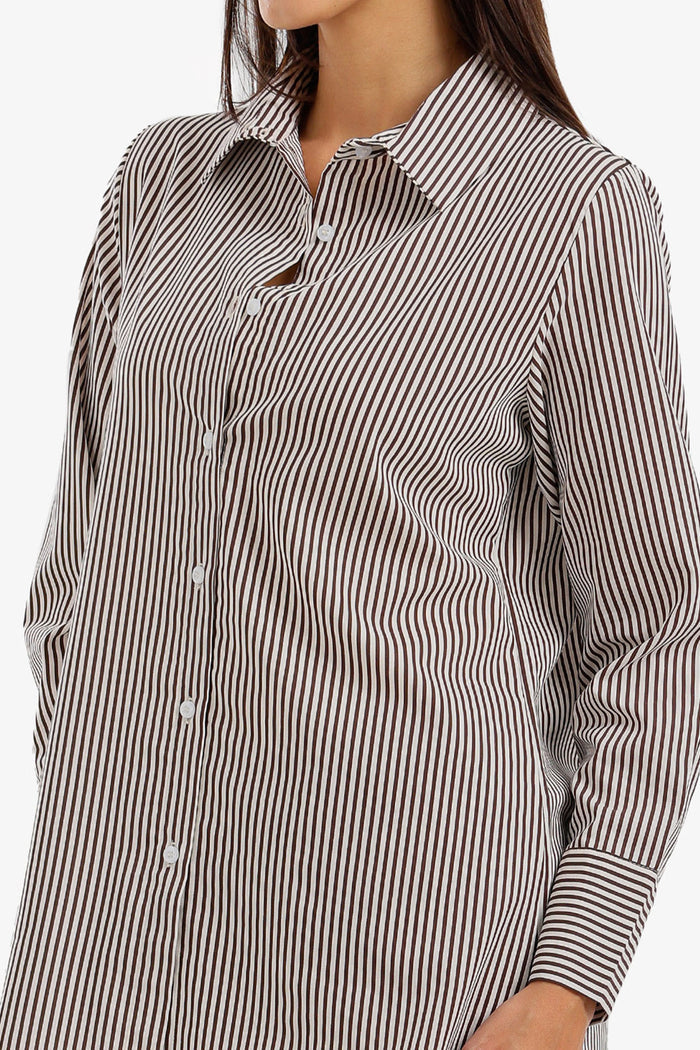 Striped Button-Down Shirt