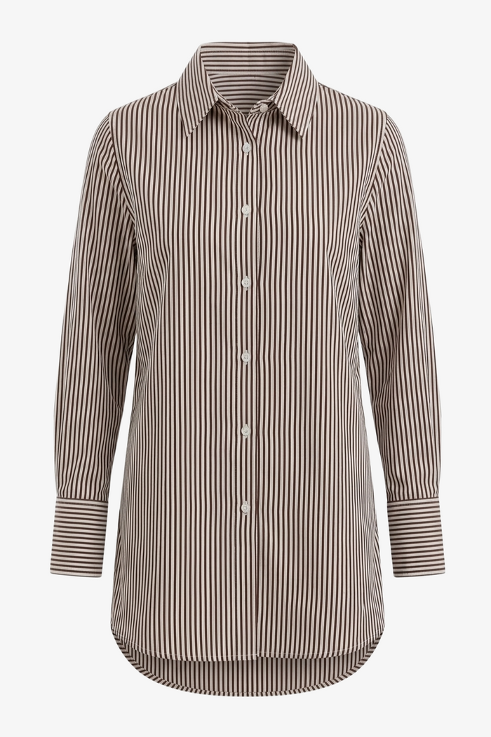 Striped Button-Down Shirt