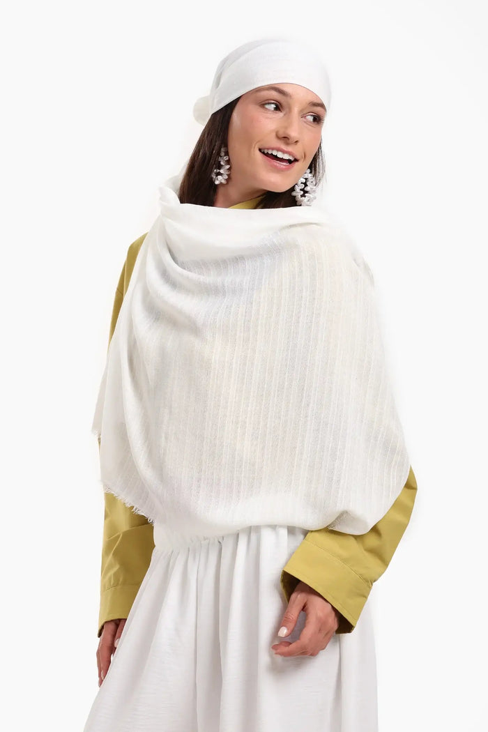 Striped Cotton Scarf