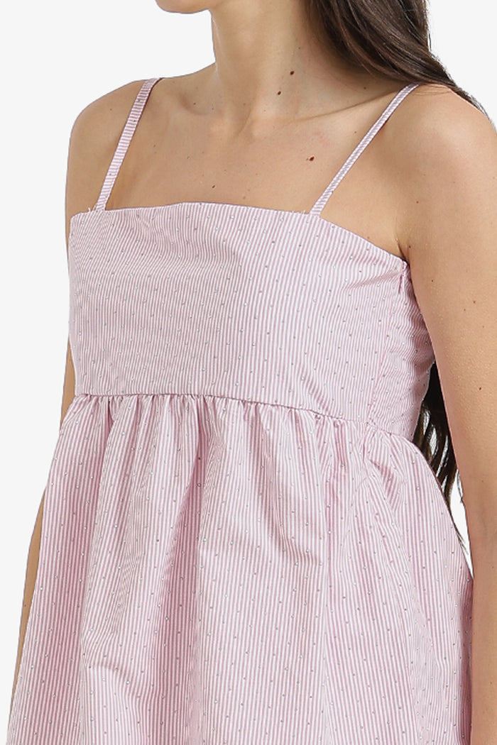 Striped Embellished Beach Set