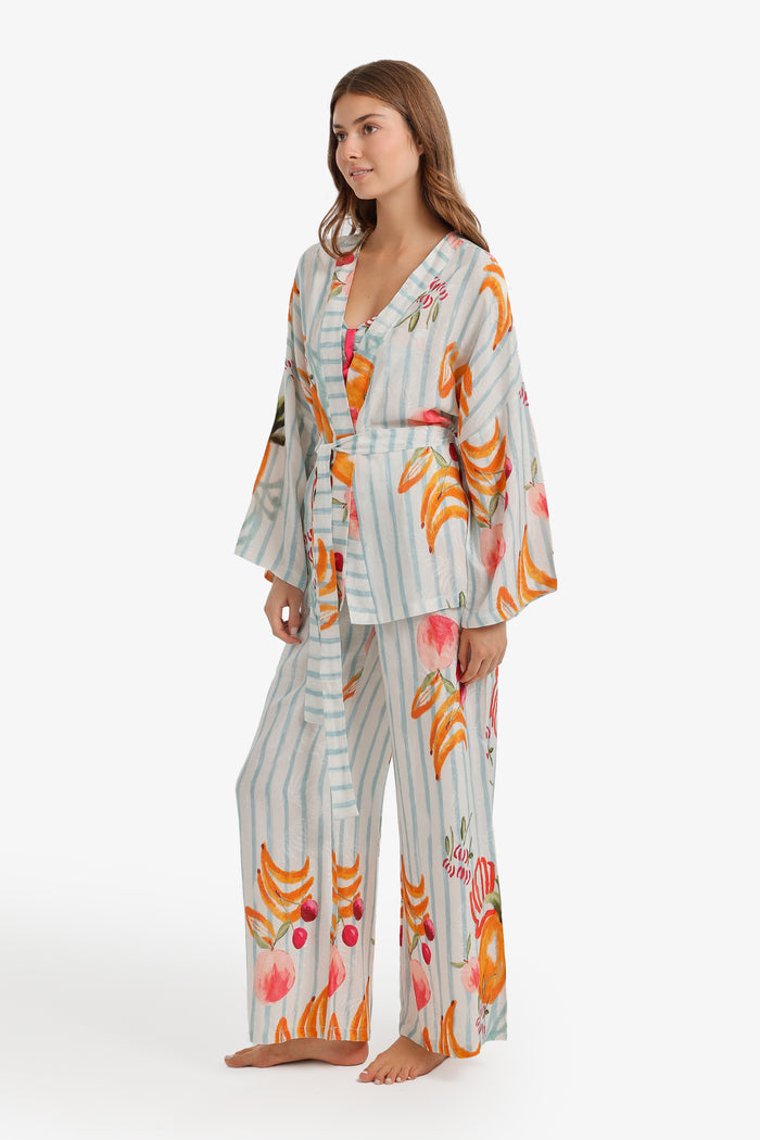 Striped Fruit 3-Piece Pyjama