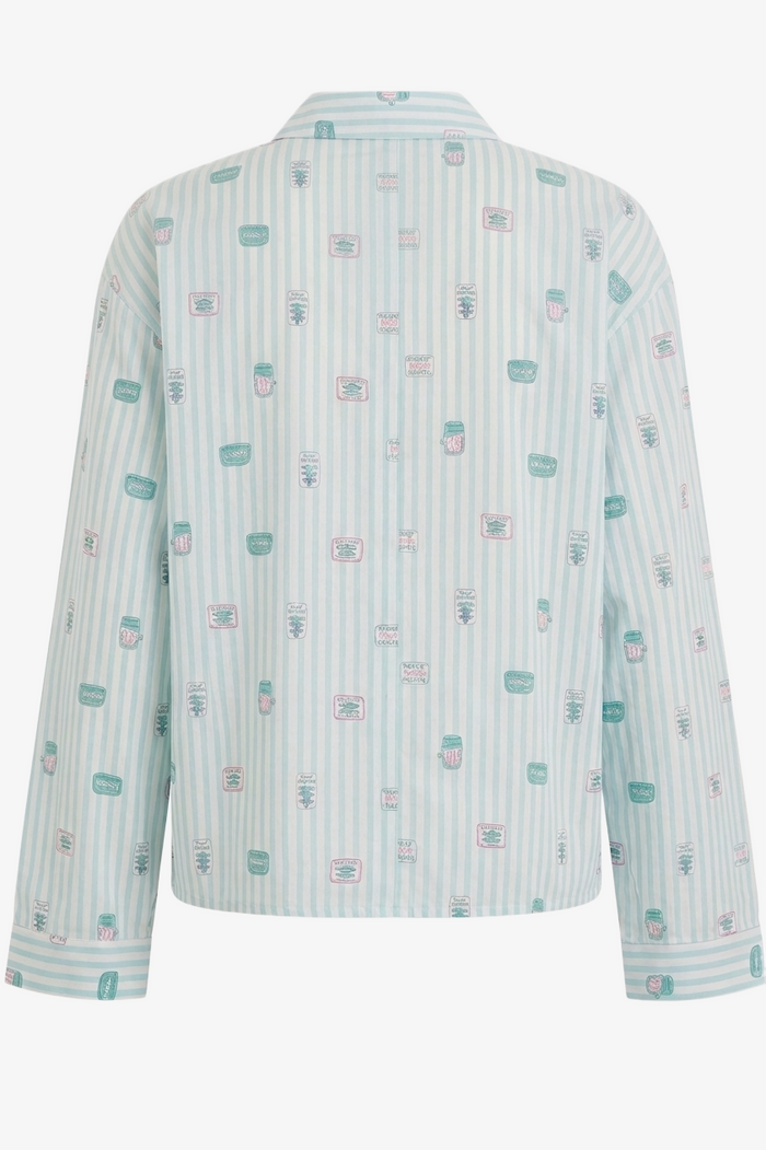 Striped Printed Pyjama Set