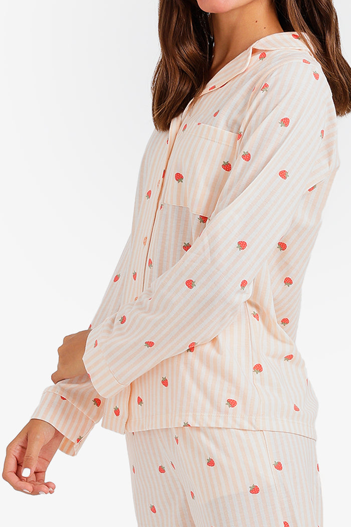 Striped Strawberry Pyjama Set