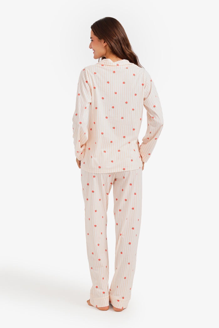 Striped Strawberry Pyjama Set