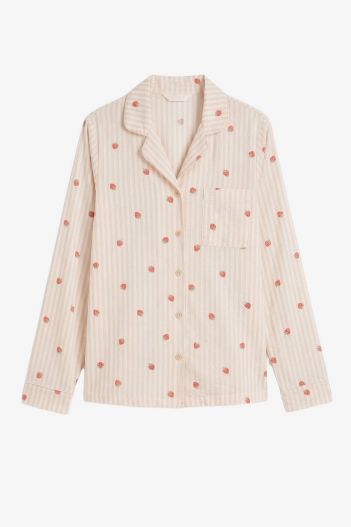 Striped Strawberry Pyjama Set