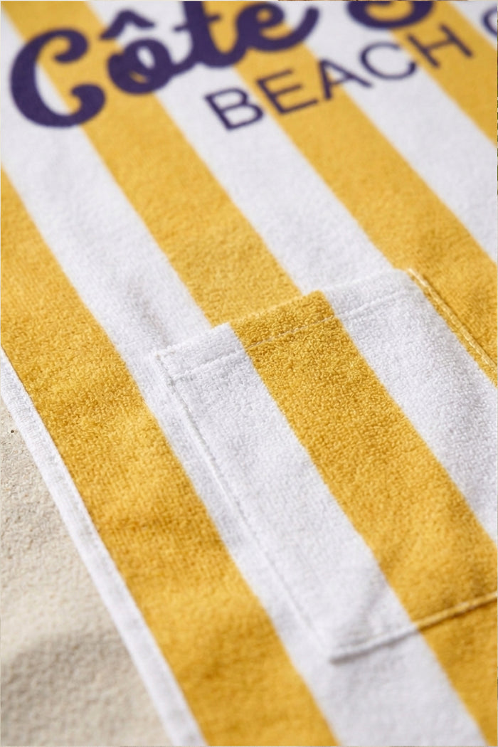 Striped Terry Beach Towel