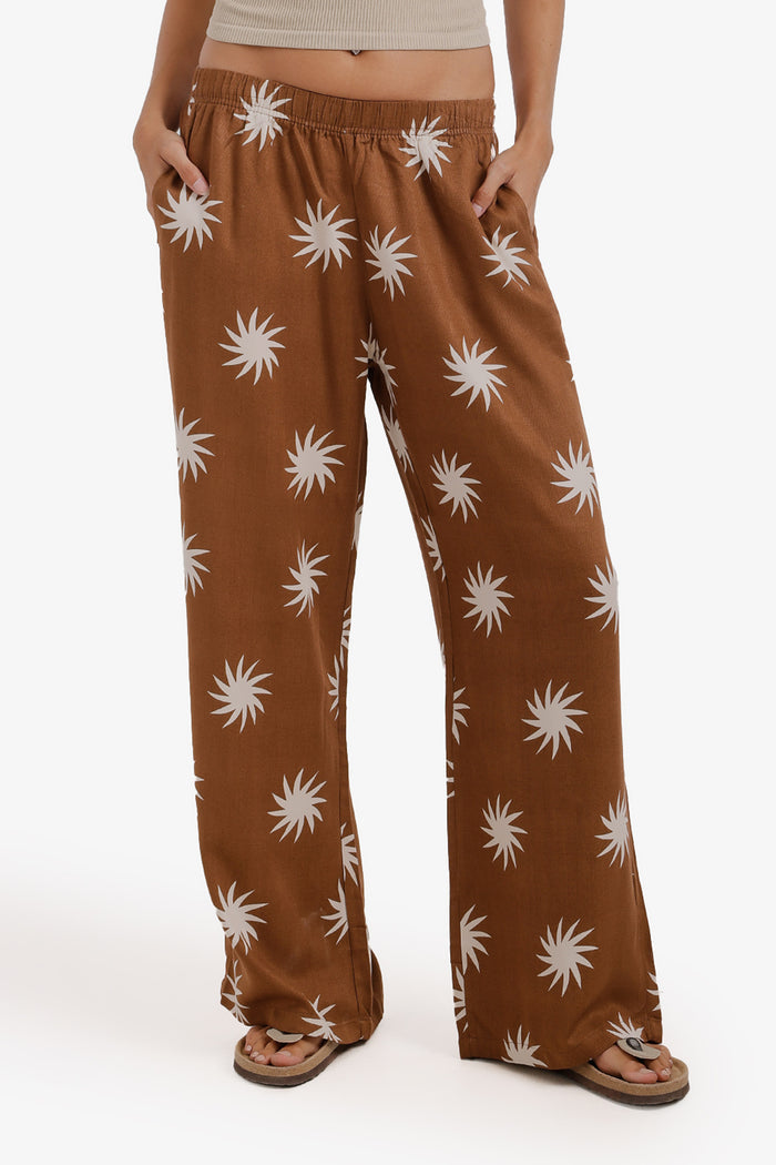 Sunburst Wide-Leg Pants