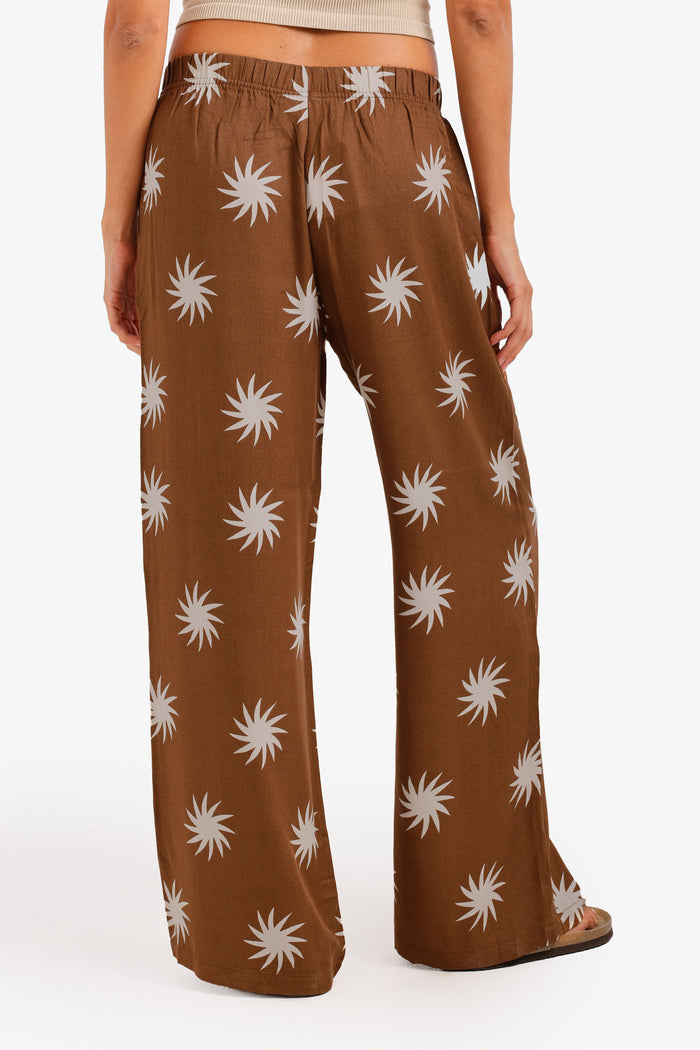Sunburst Wide-Leg Pants