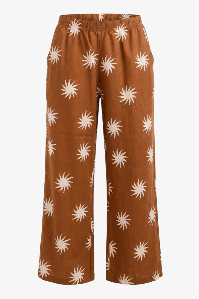 Sunburst Wide-Leg Pants