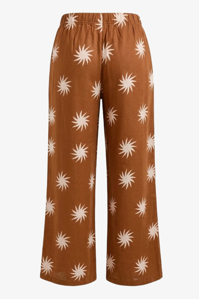 Sunburst Wide-Leg Pants