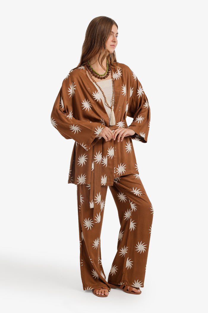 Sunburst Wrap Kimono