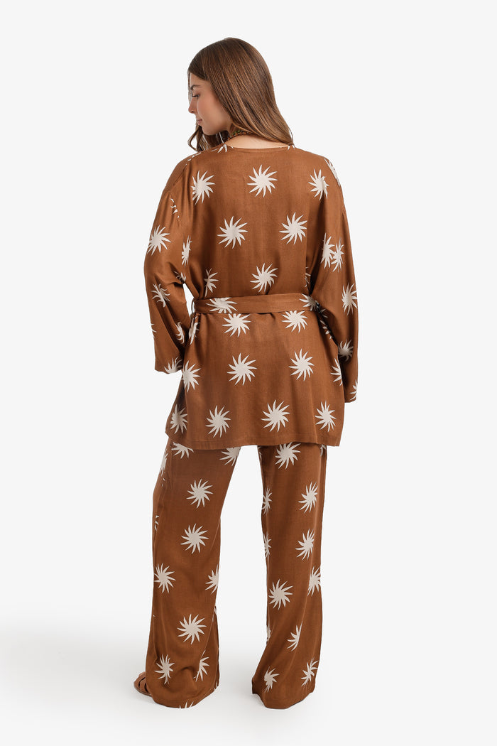 Sunburst Wrap Kimono