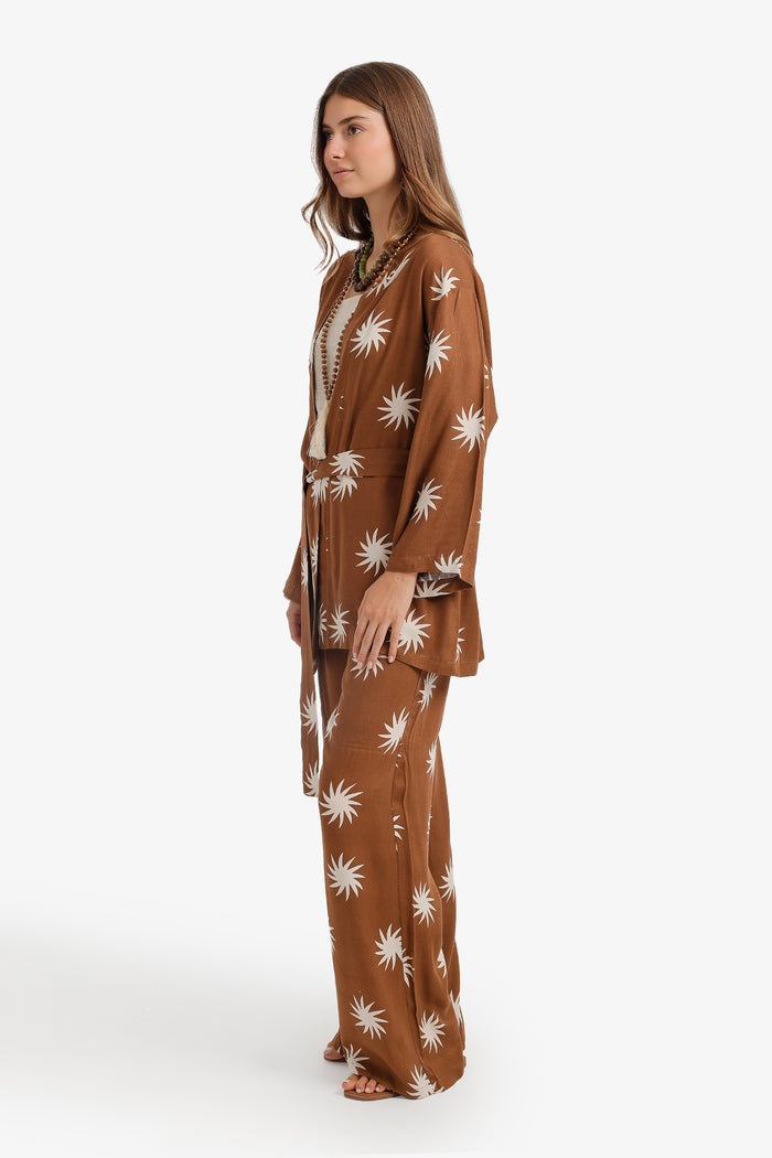 Sunburst Wrap Kimono