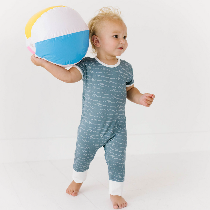 Swell with White Short Long Romper