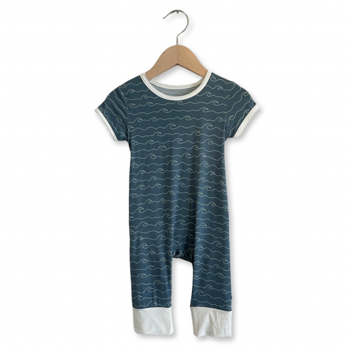 Swell with White Short Long Romper
