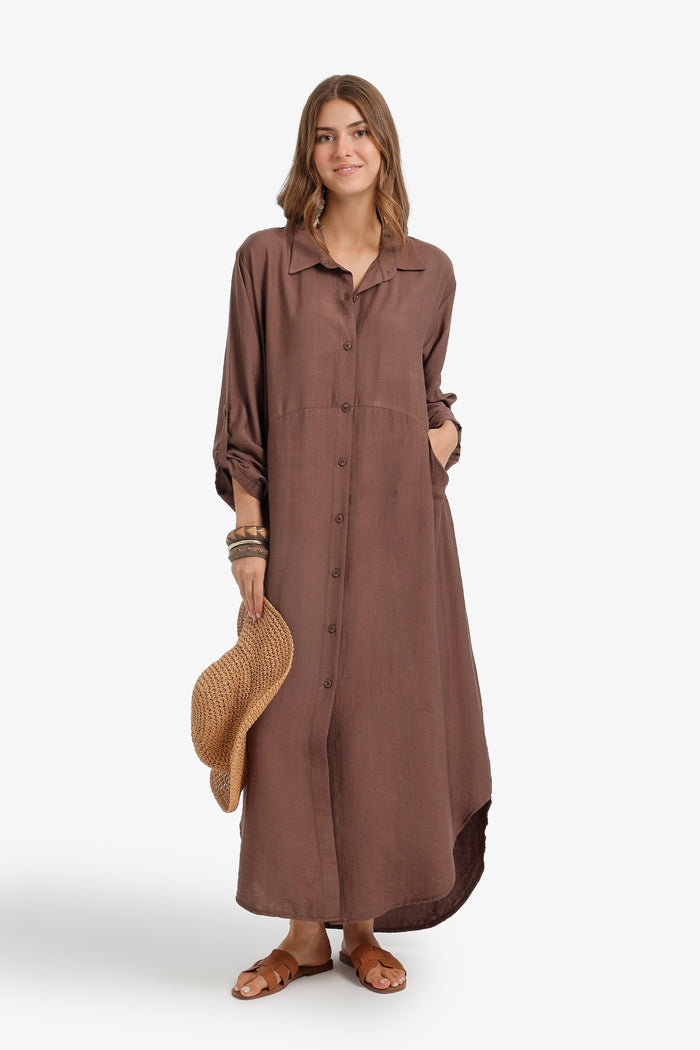 Dark Brown / M / Tencel