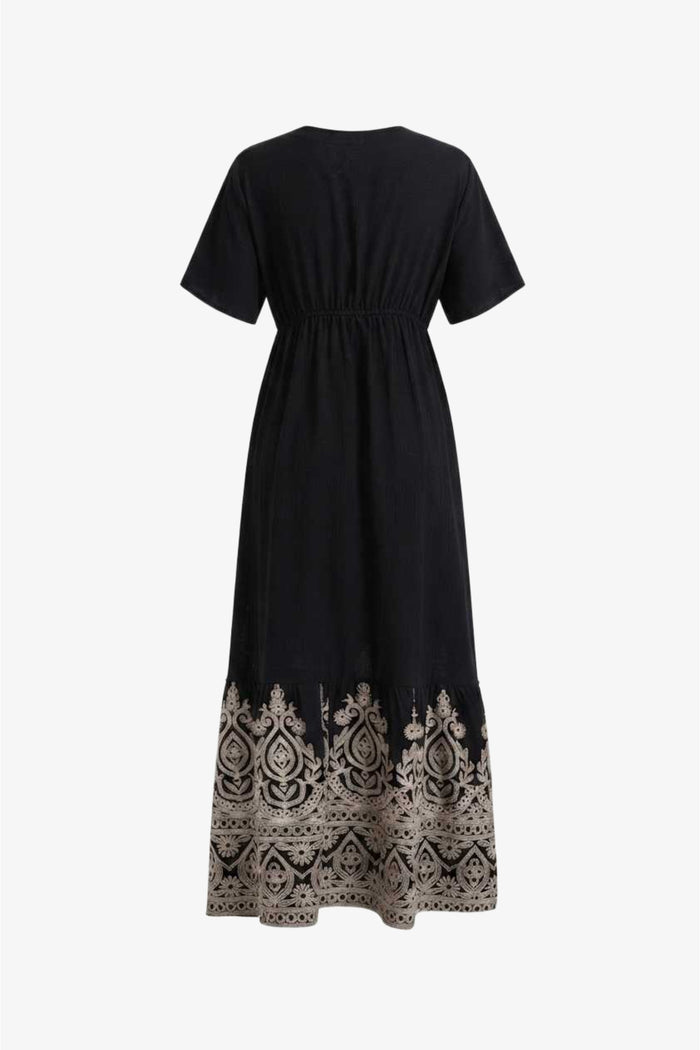 Tassel-Tie Maxi Dress