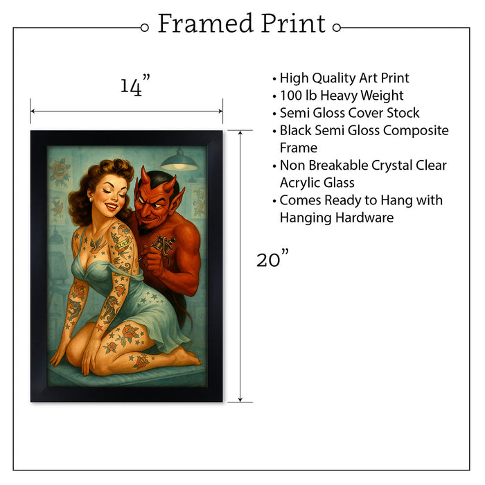 Tattoo Devil Art Print