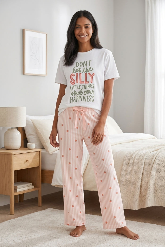 Text Print Pyjama Set