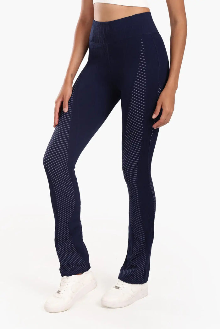 Textured High-Waist Sports Pants
