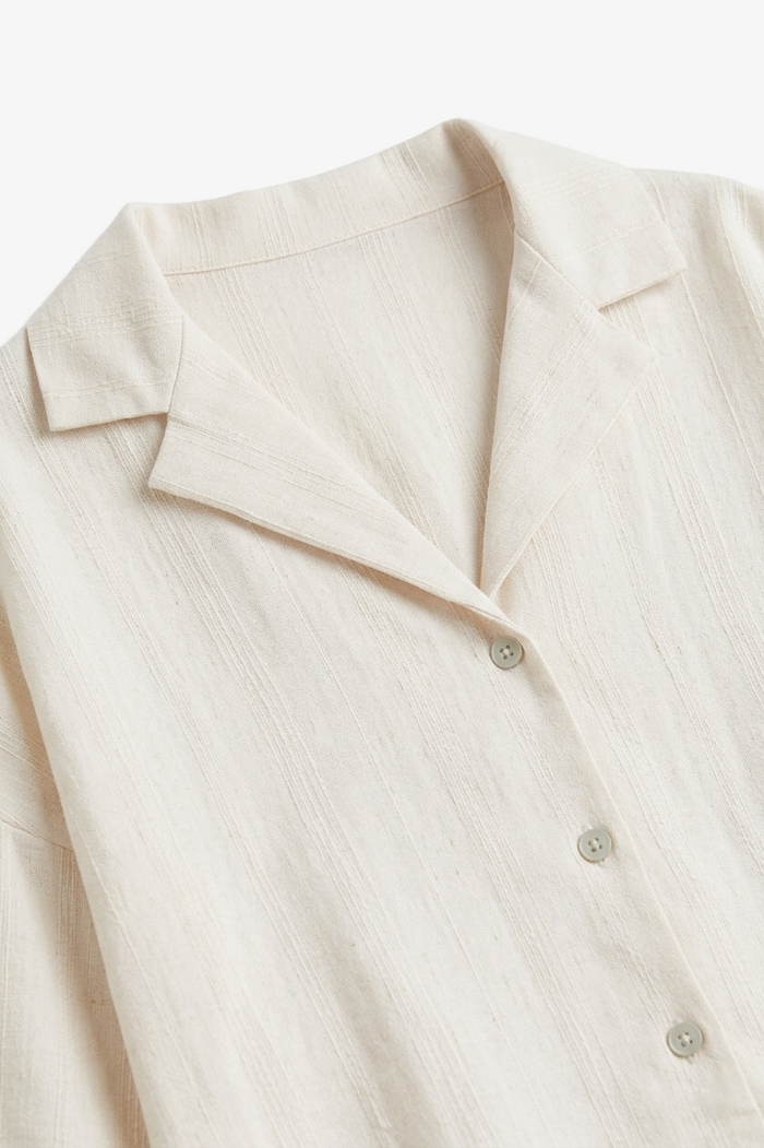 Textured Oversized Pyjama Set