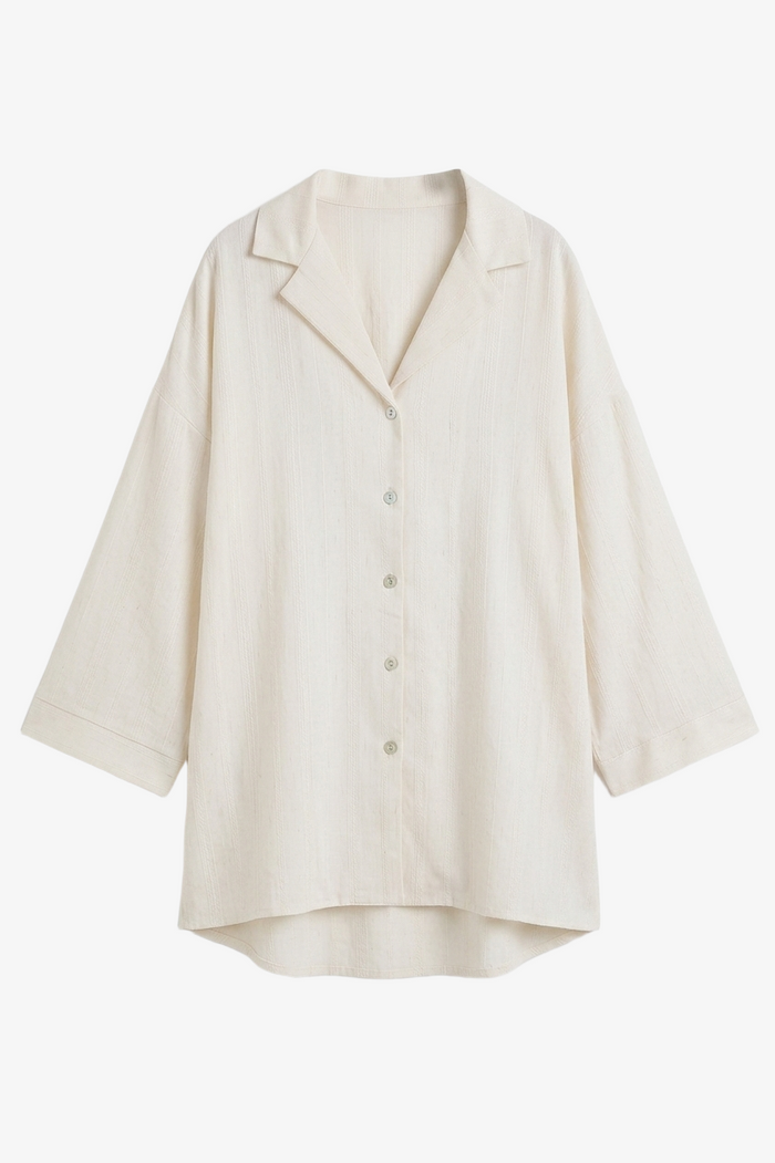 Textured Oversized Pyjama Set
