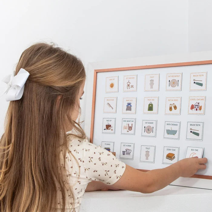 The Creative Sprout Magnetic Morning/Evening Routine Cards - 20 Pack