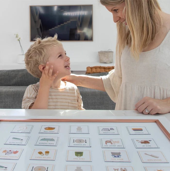 The Creative Sprout Magnetic Morning/Evening Routine Cards - 20 Pack