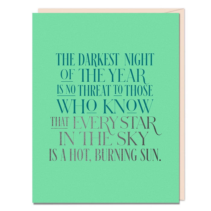 The Darkest Night Encouragement Card