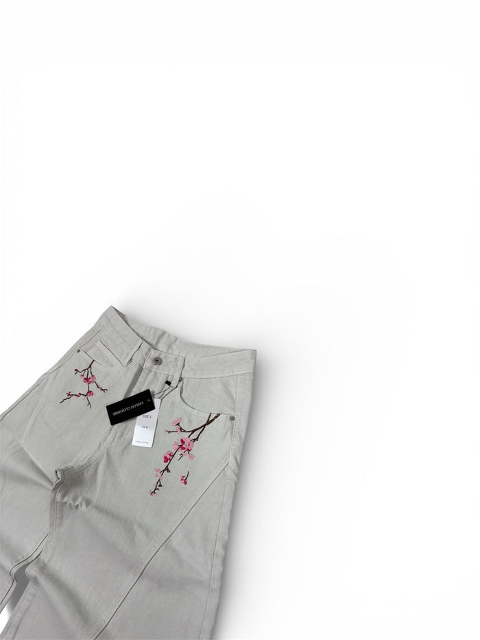 THE Sakura Flower Baggy Jeans
