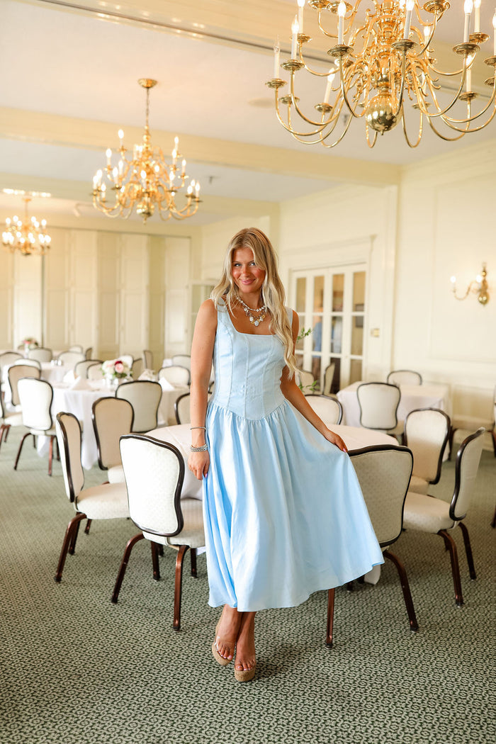 Thierry Midi Dress - Blue