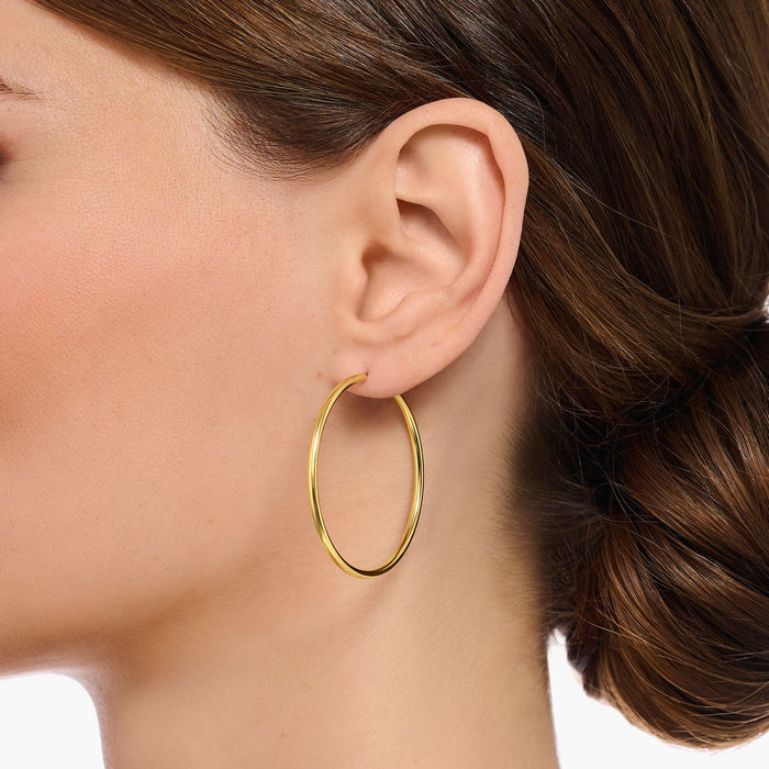THOMAS SABO Medium Hoop Earrings Gold Plated