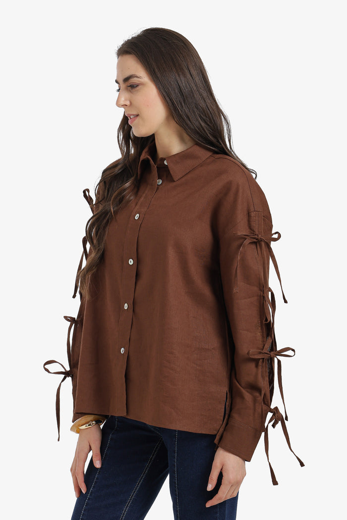 Tie-Sleeve Shirt