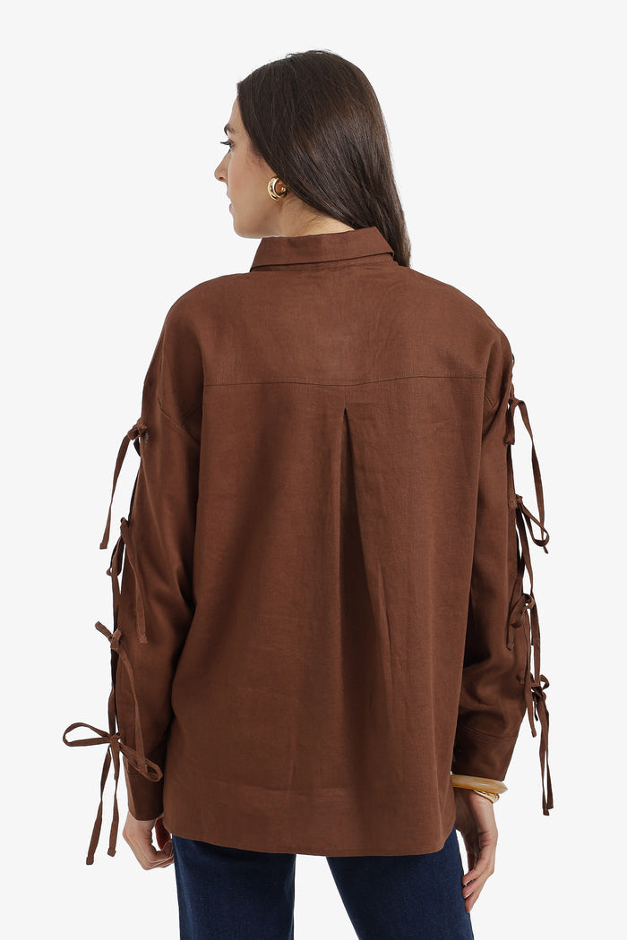 Tie-Sleeve Shirt