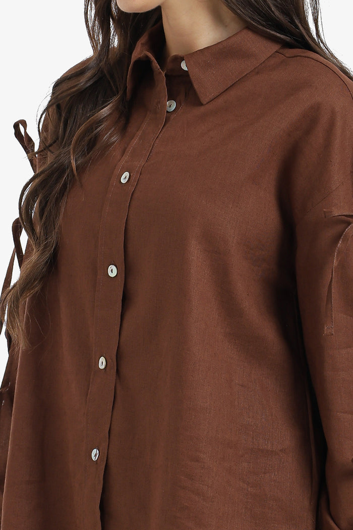 Tie-Sleeve Shirt