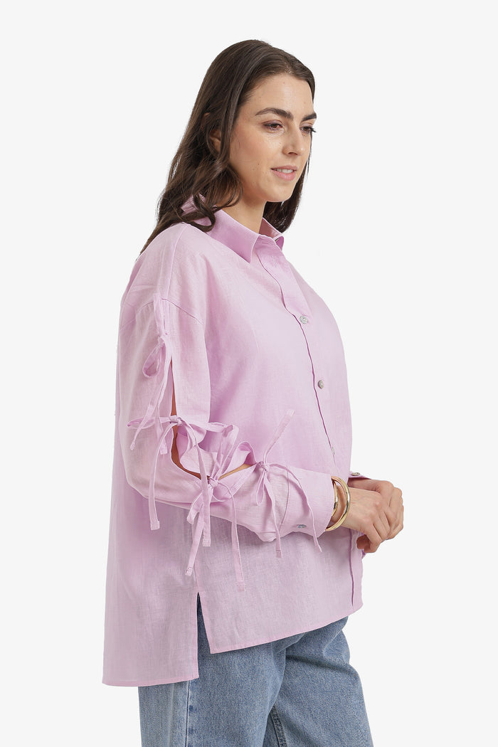 Tie-Sleeve Shirt