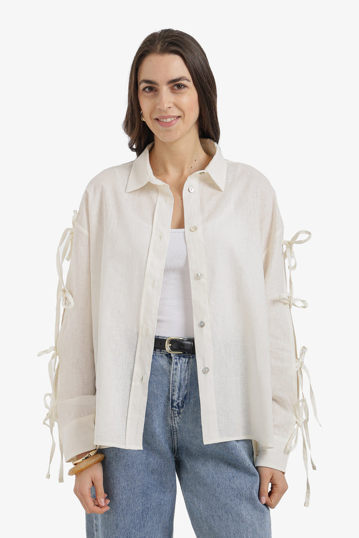 Off White / S / Linen