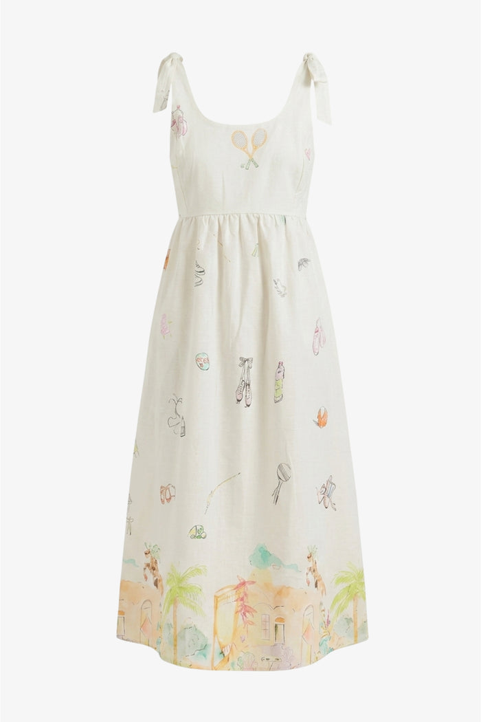 Tie-Strap Beach Dress