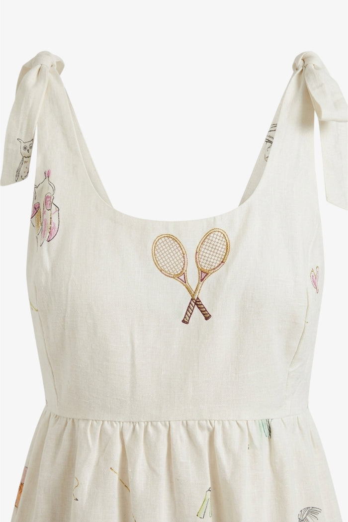 Tie-Strap Beach Dress
