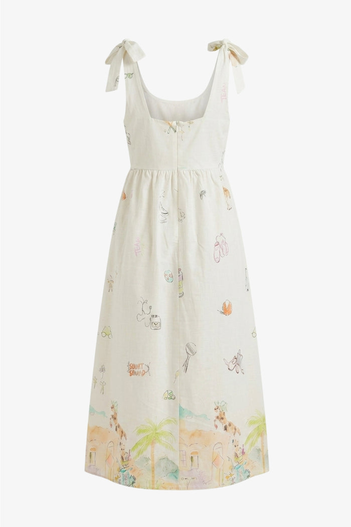 Tie-Strap Beach Dress