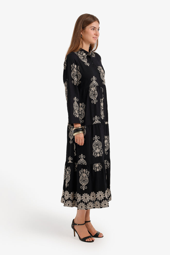 Tiered Midi Dress