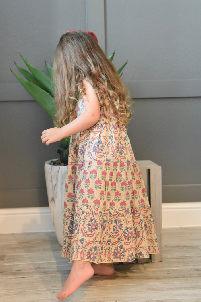 Tiered Printed Maxi Dress Dress Yo Baby Wholesale