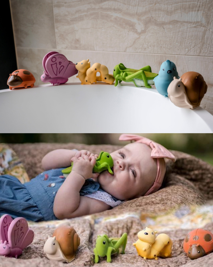 Tikiri My First Garden Friends Natural Rubber Toys