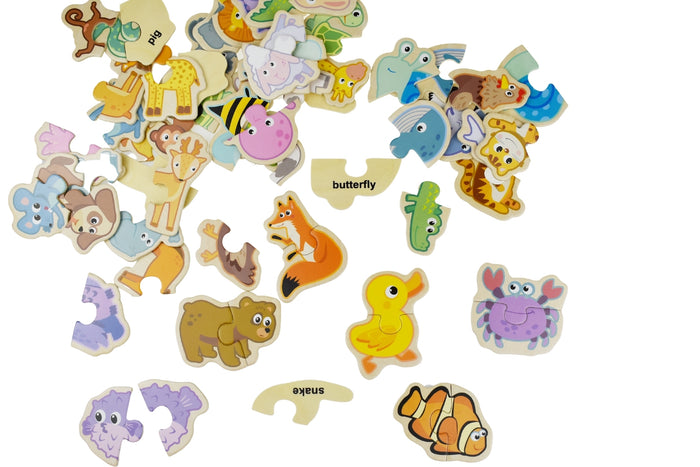 Timber Animal Match Puzzles