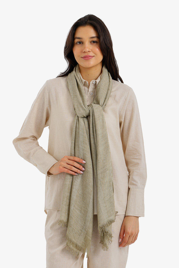 Tonal Stripe Scarf