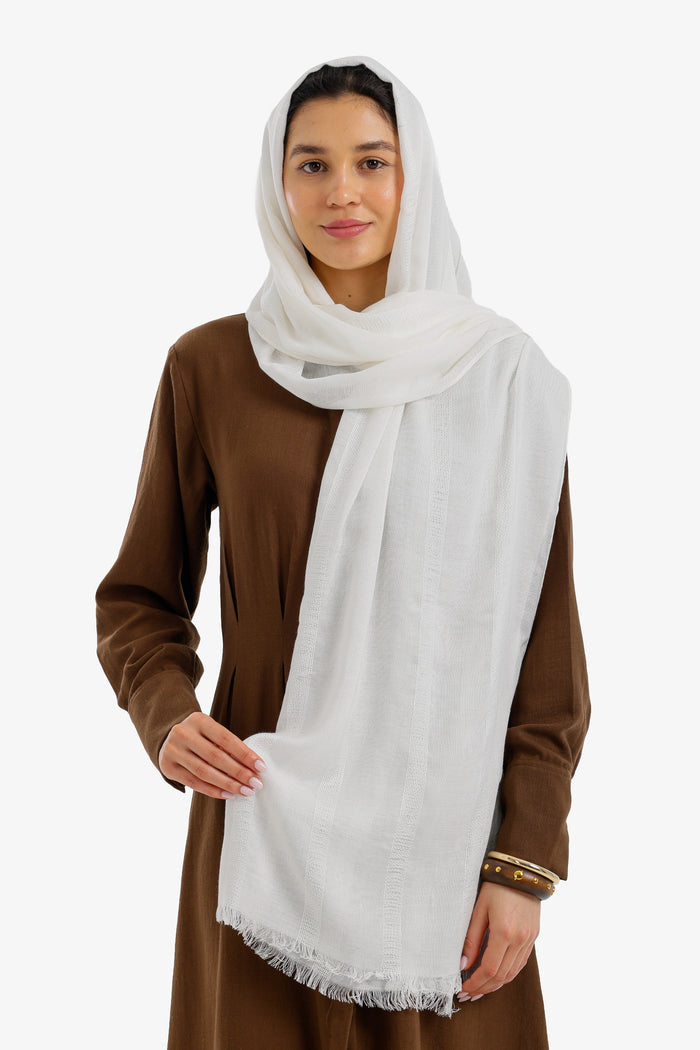 Tonal Stripe Scarf