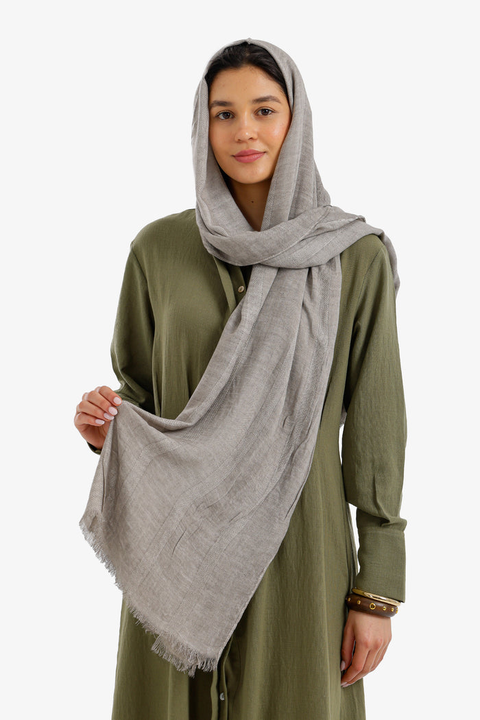 Tonal Stripe Scarf
